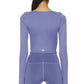 Alo Yoga - Alosoft Ribbed Show Stopper Cropped Shirt