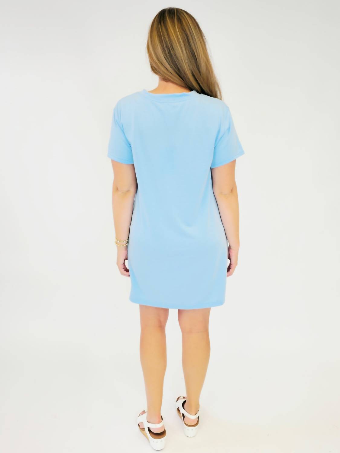 Mary Square - Short Sleeve Usa Bows Short Dress