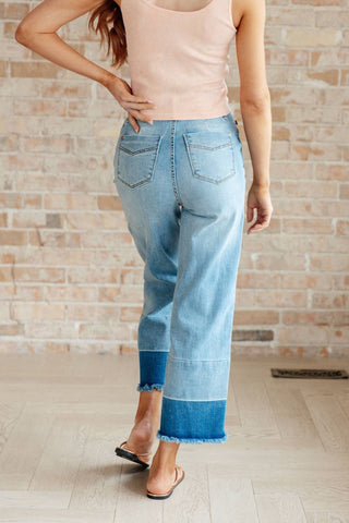Judy Blue - High Rise Wide Leg Crop Jeans