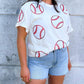 Abln Boutique - Home Run Hitter Sequin Baseball Tee