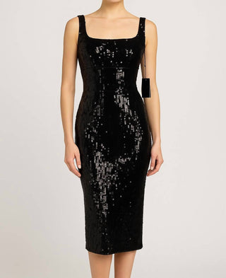 Ieena For Mac Duggal - Sequin Midi Dress