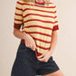 &Merci - Striped Short Sleeve Sweater