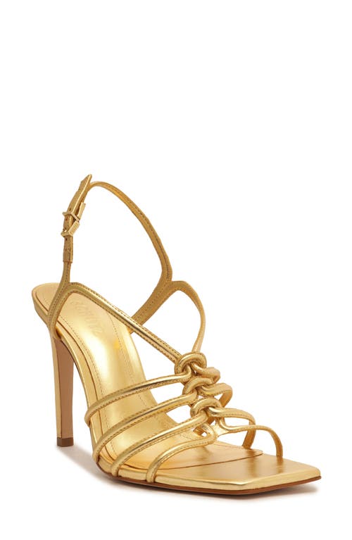 Schutz Octavia Strappy Slingback Sandal - Gold