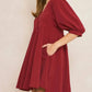 Entro - V Neck Baby Doll Dress