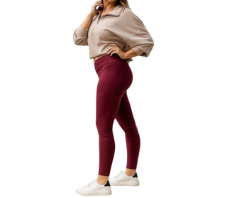 Julia Rose - Molly Crossover Full Length Leggings with Pockets