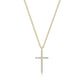 Eklexic - Women's Cz Cross Pendant Necklace