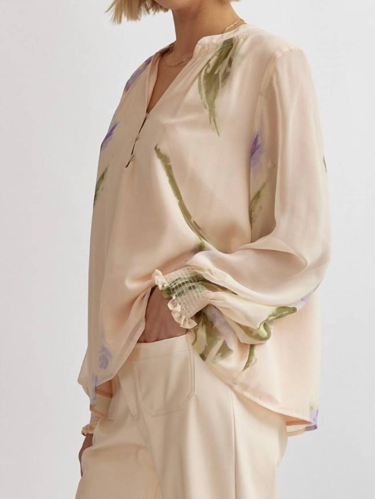 Entro - Chiffon Floral Blouse