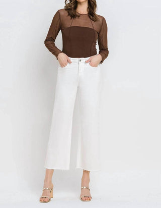 Vervet By Flying Monkey - High Rise Crop Wide Leg Jeans