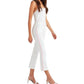 7 For All Mankind - High Rise Flare Crop Pink Piping Jeans