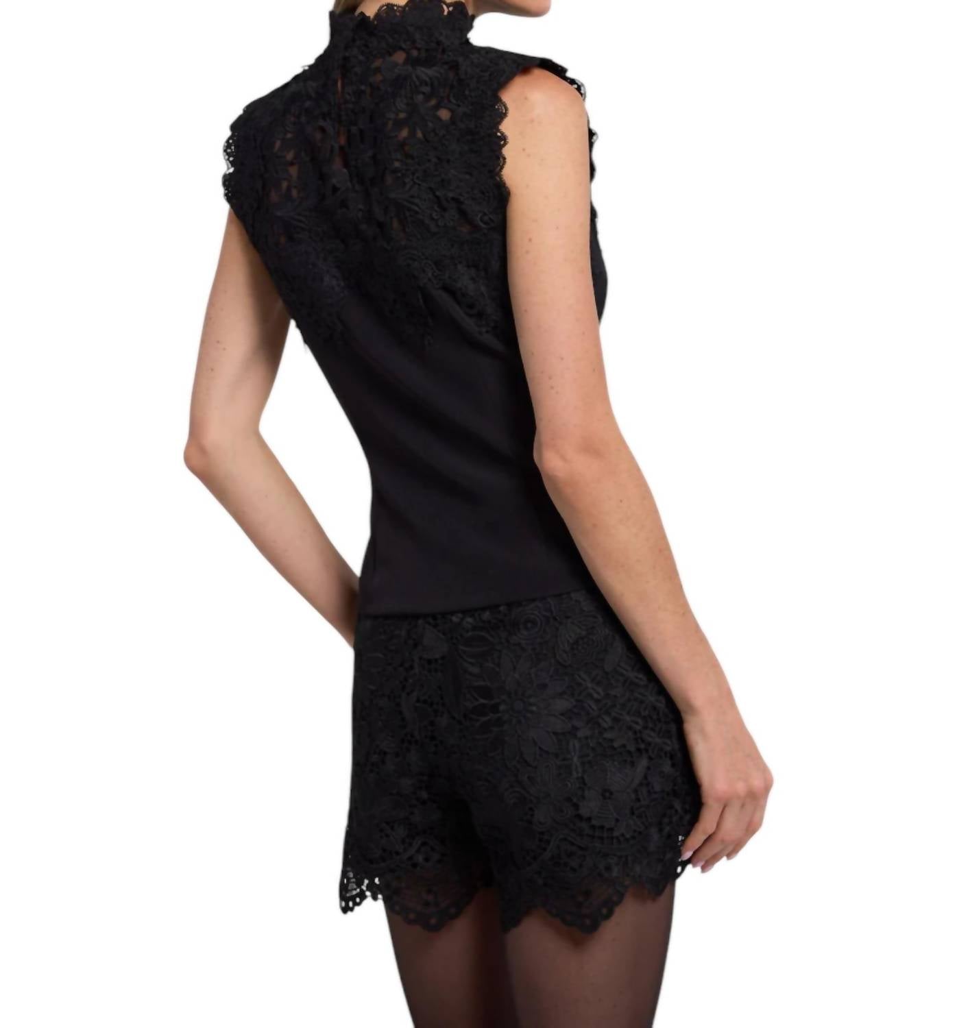 Generation Love - Joya Lace Combo Crepe Top