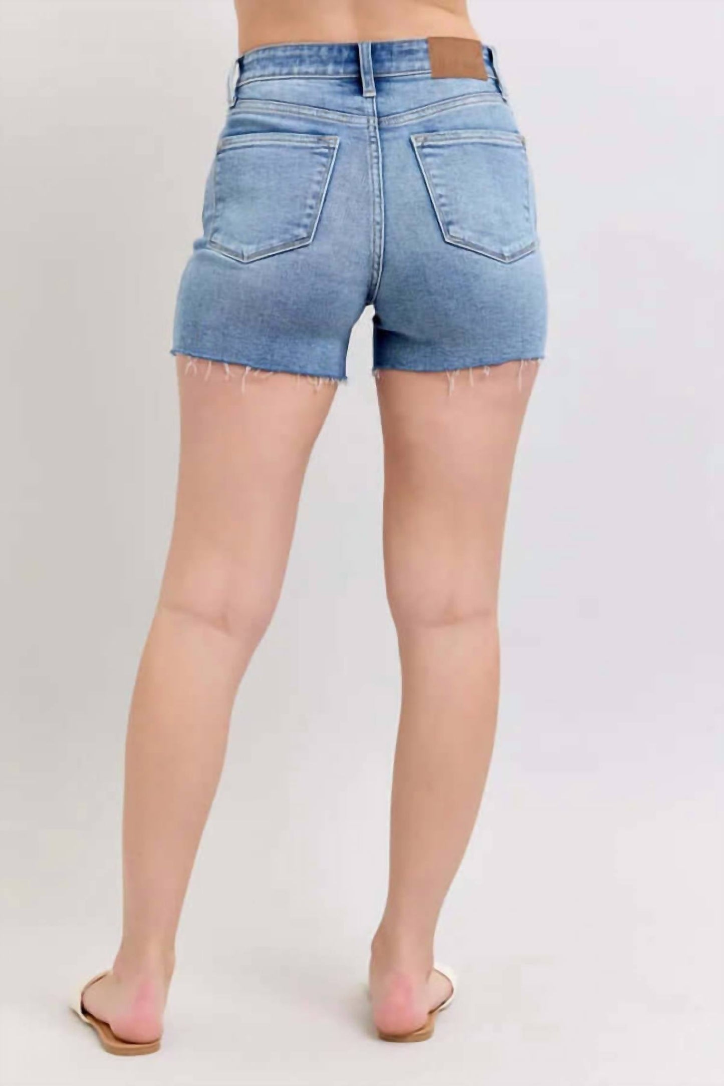 Judy Blue - High Waist With Reinforced Distress Shorts