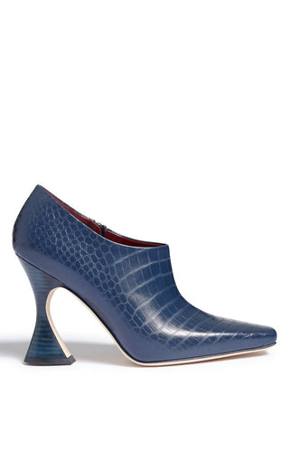 Sies Marjan - Drea Matte Patent Croco Bootie Heels