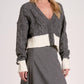 Elan - Elan Two-Tone Sweater Cardigan