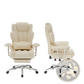 Big and Tall Executive Leather Office Chair with Footrest