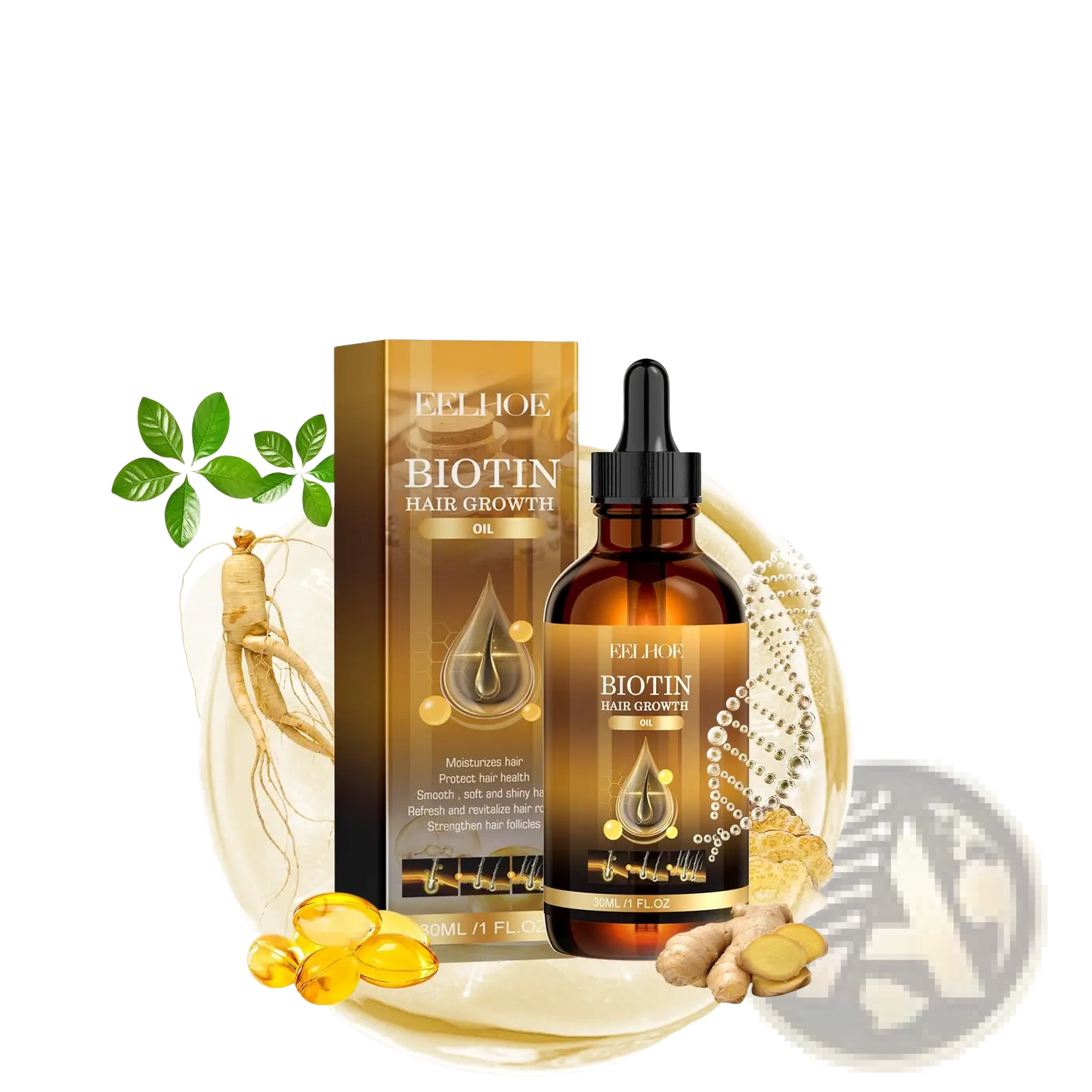 Biotin Hair Growth Oil for Thick and Smooth Hair Care