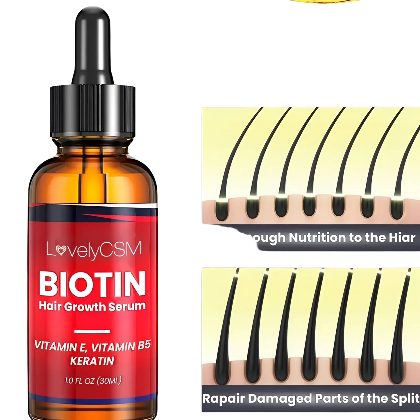 Biotin Hair Growth Serum Ginger Oil 30ml