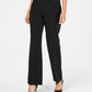 Charter Club Women's Belted Tummy-Control Trousers Black Size 6