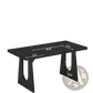 Black Executive Desk 70 Inch Modern Wood Table