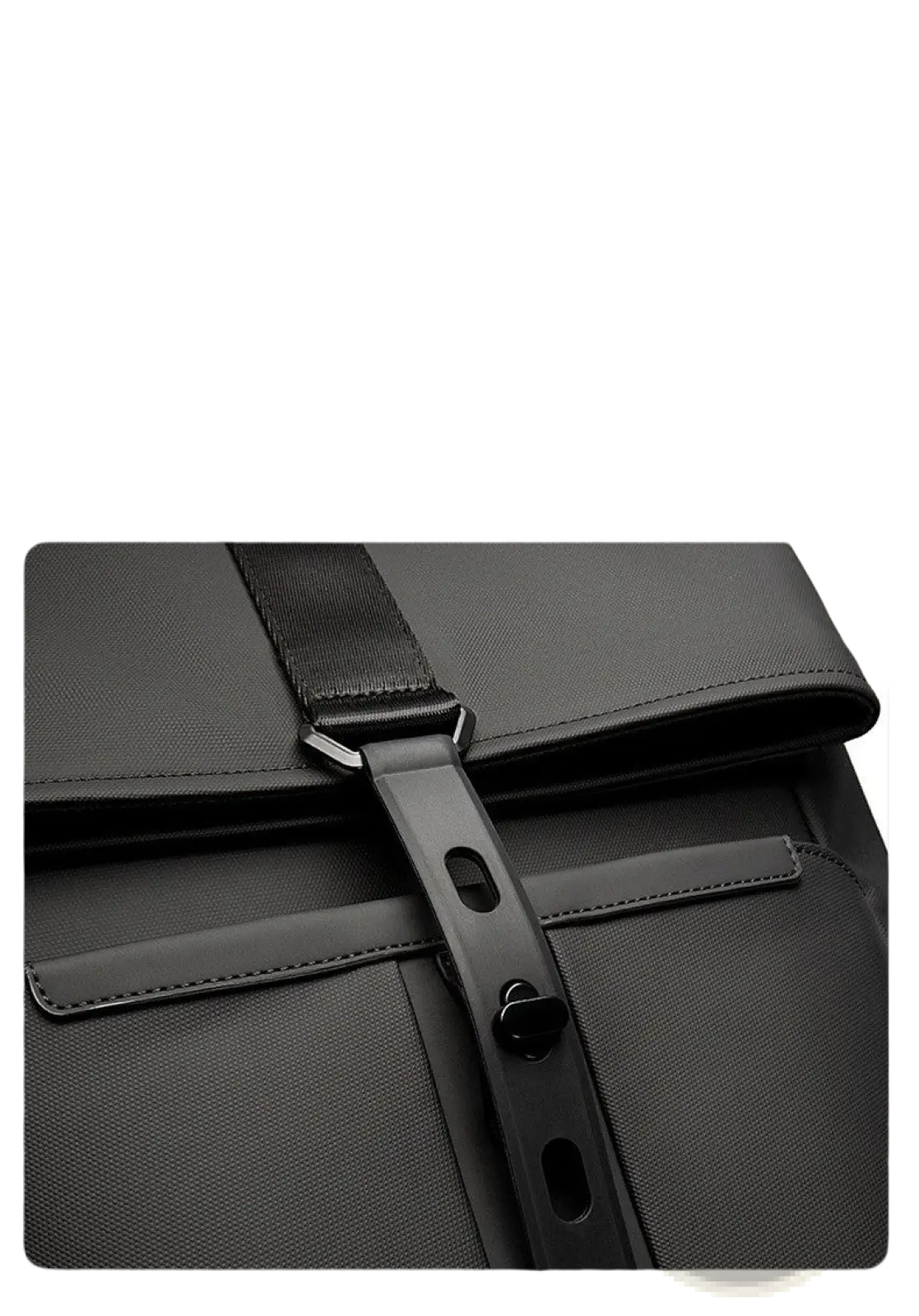 Black Nylon Business Backpack Large Capacity 30l