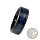 Black Titanium Blue Heart Sapphire Claddagh Wedding Ring Set