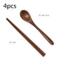 Handcrafted Black Walnut Wood Dining Spoon Set