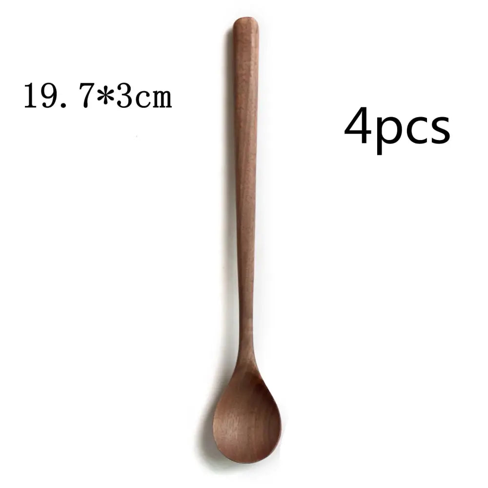 Handcrafted Black Walnut Wood Dining Spoon Set