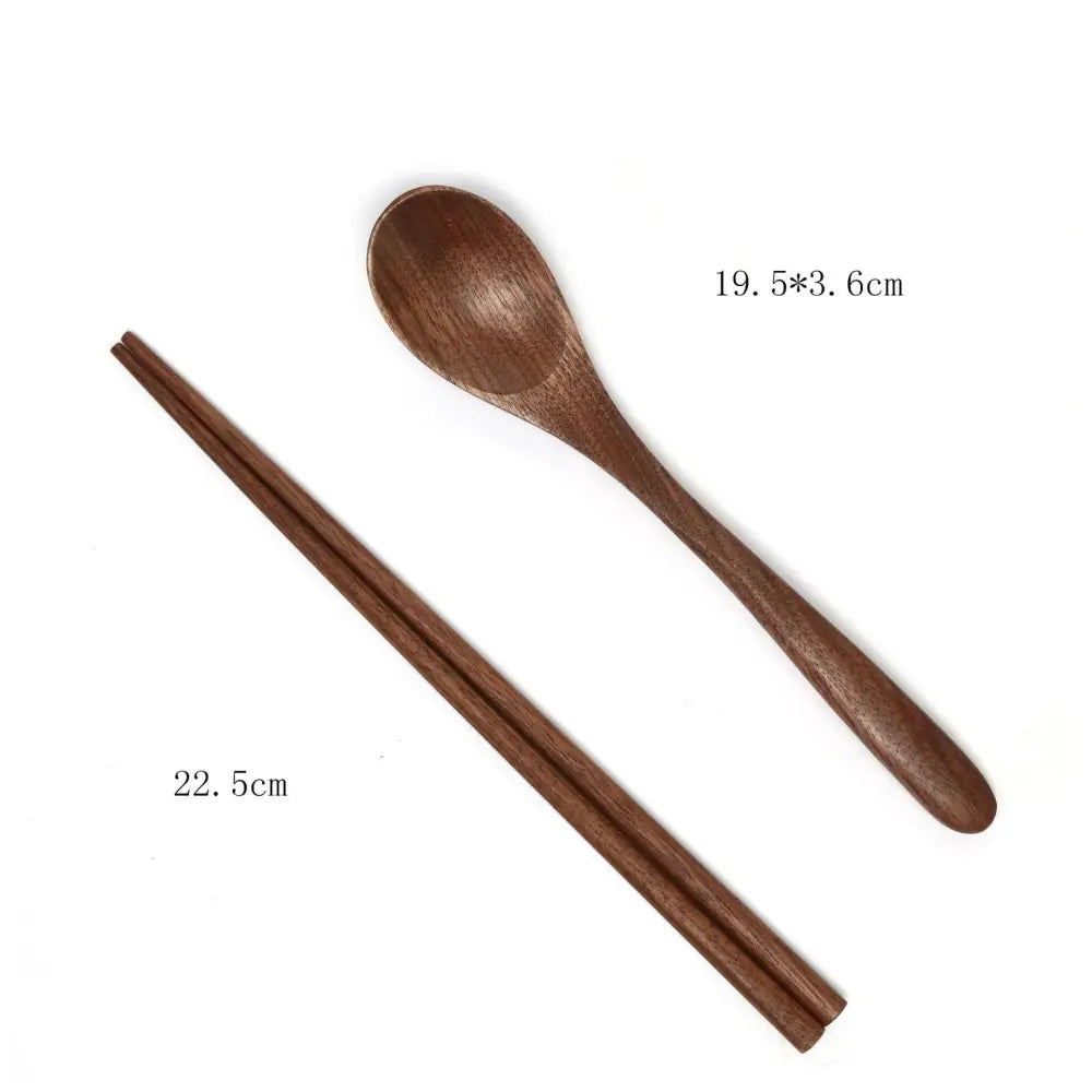 Handcrafted Black Walnut Wood Dining Spoon Set