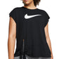 Nike Women's Plus Size Dry Side-Tie Training Top Black Size 1X