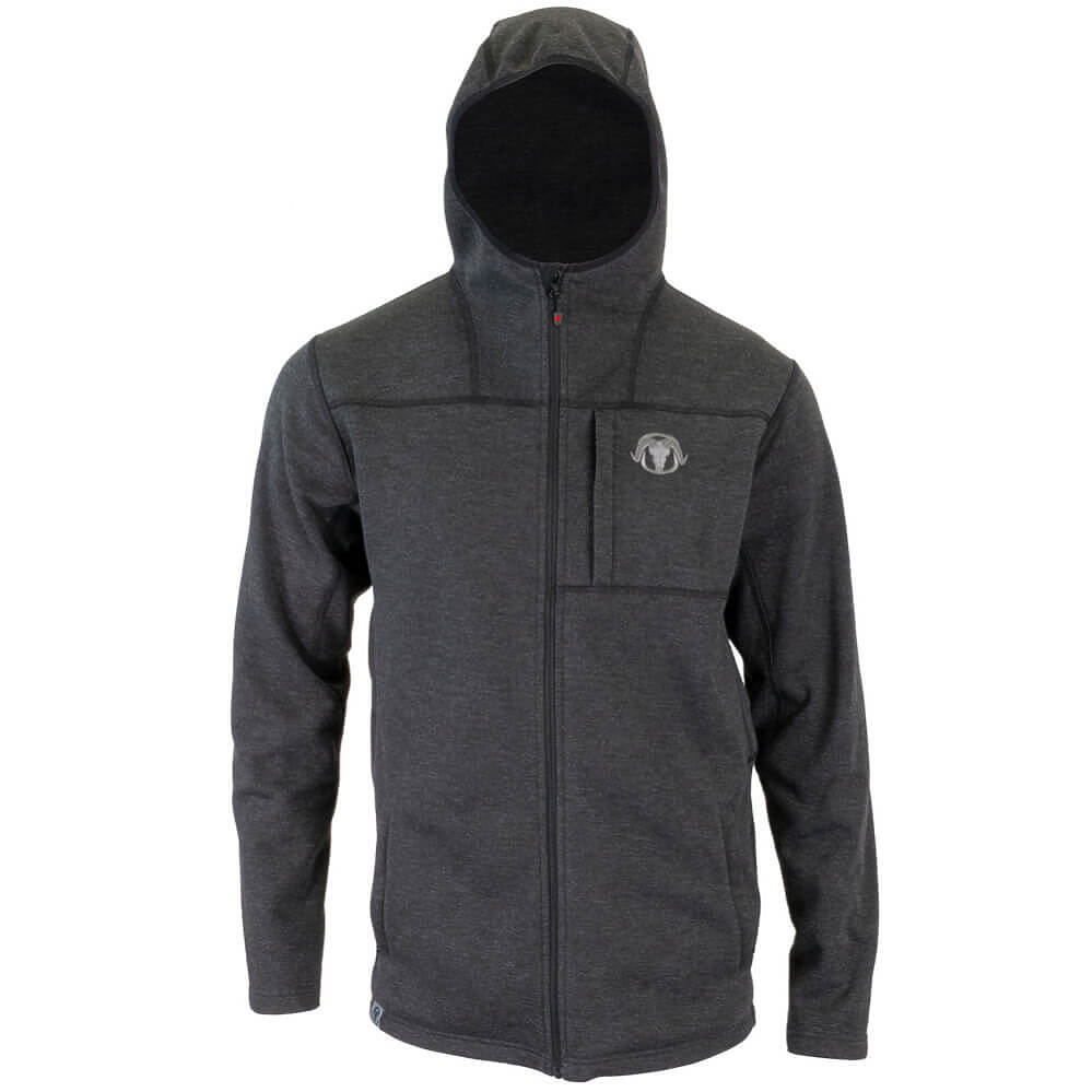 BlackOvis Trailhead Full Zip Hoodie Ash Black XL Tall
