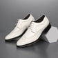 Men's Block Carved Leather Brogue Oxford Shoes