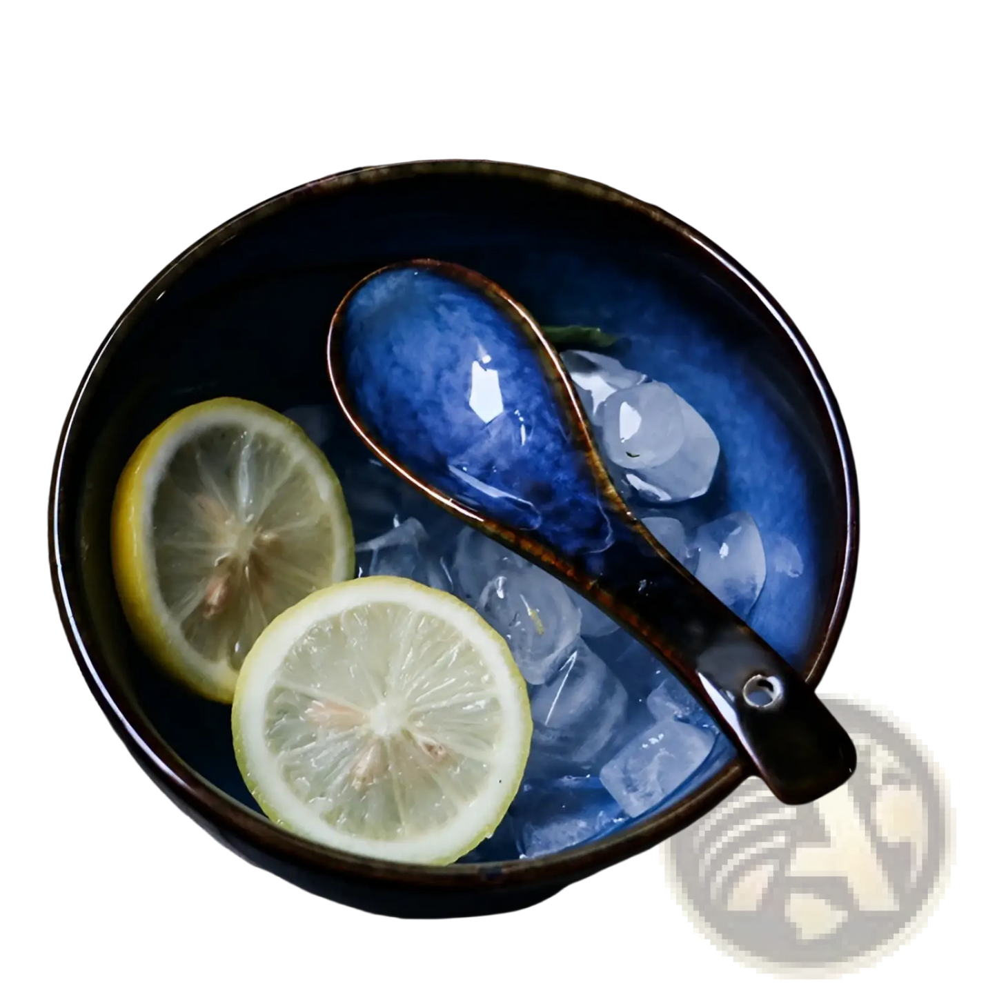Blue Ceramic Spoon Kiln Glaze Porcelain Tableware