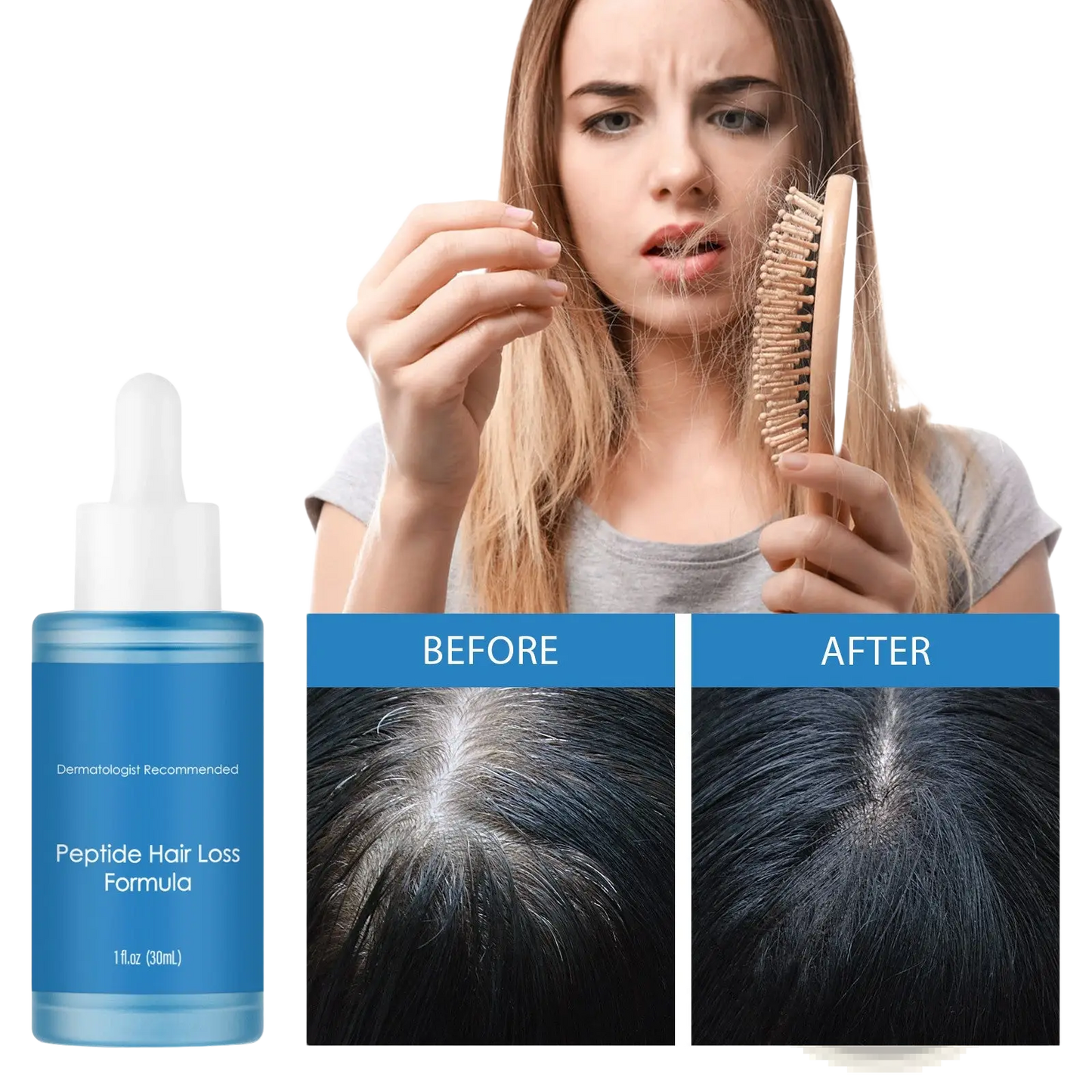 Blue Copper Peptide Hair Growth Serum 30ml