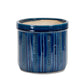 Blue Etched Terra Cotta Pot Planter (Set of 3)