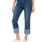 Style & Co Women's High Rise Crop Straight Leg Jeans Blue Size 8