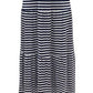 Style & Co Women's Striped Sleeveless Maxi Dress Navy Size Large
