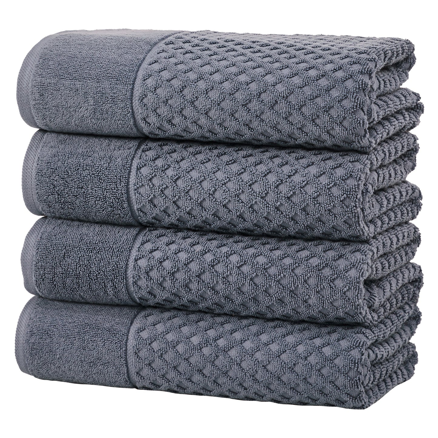 Cotton Diamond Waffle Weave Bath Towel Set - Grayson Collection