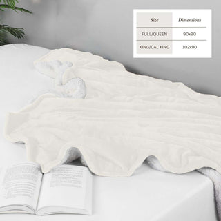 Velvet Plush Sherpa Bed Blanket - Sherpa Fleece Collection