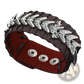 Braided Leather Viking Dragon Head Bracelet