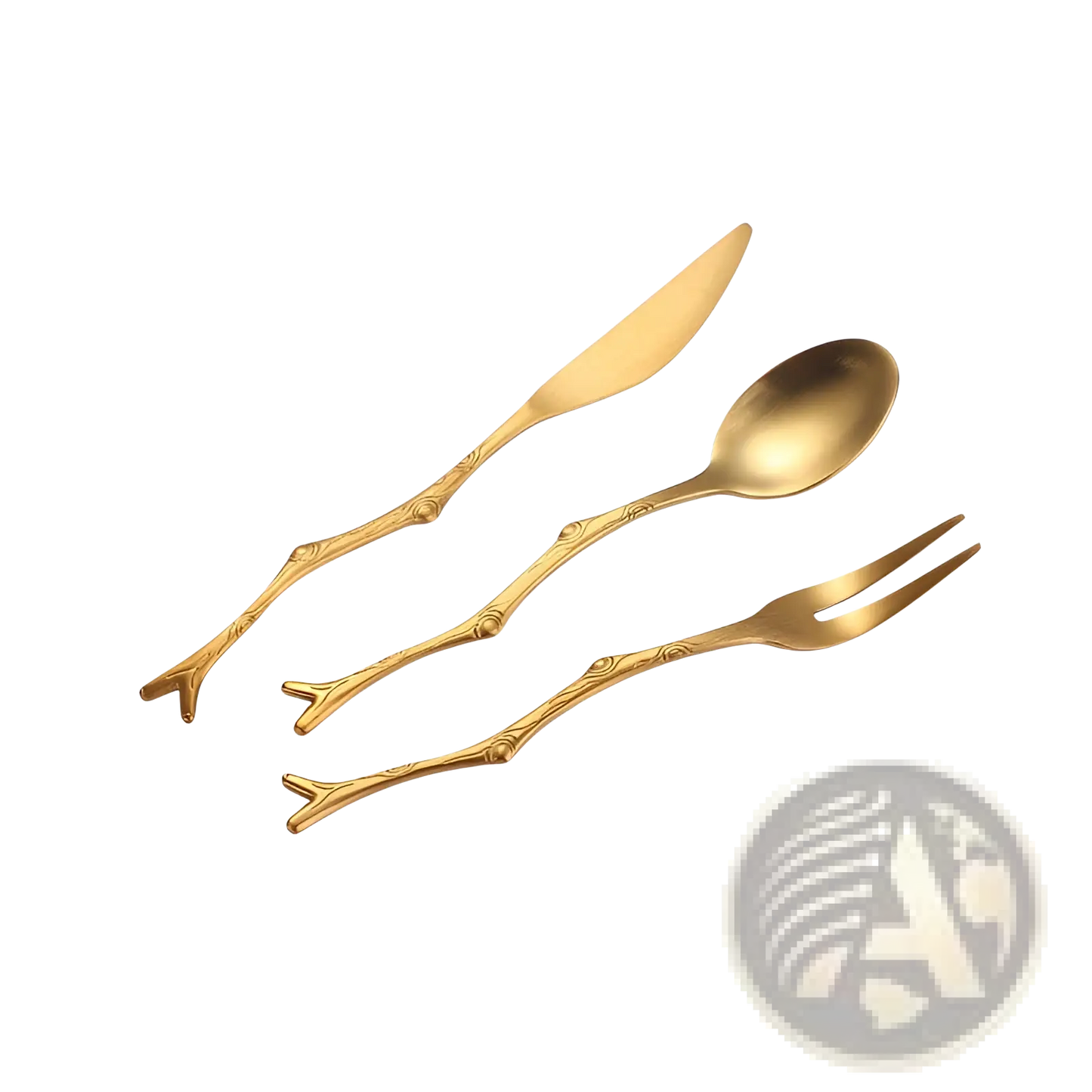 Branch Stainless Steel Dessert Cutlery Set