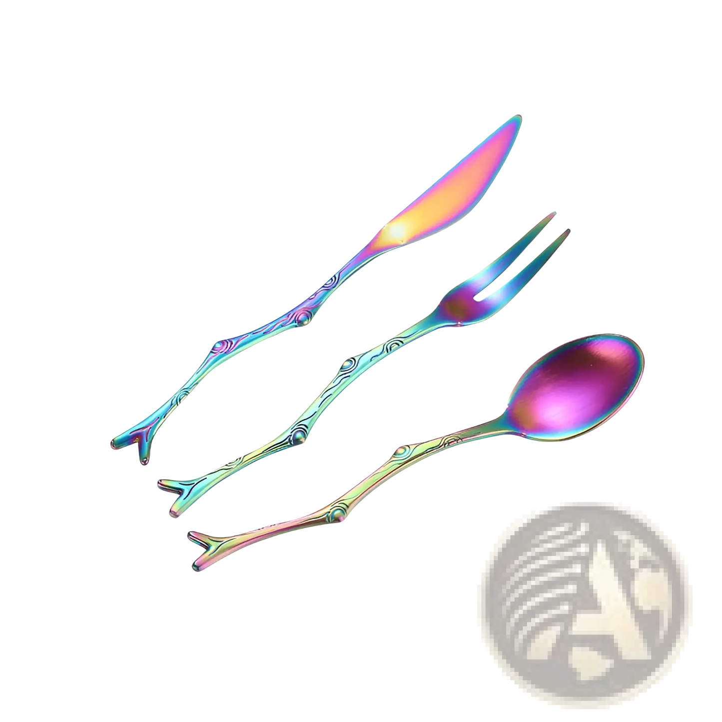 Branch Stainless Steel Dessert Cutlery Set
