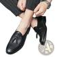 British Tassel Leather Loafers for Young Men