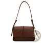 Brown Leather Crossbody Bag Minimalist Shoulder Purse