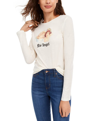 Freeze 24-7 Juniors' No Angel Top Brown Size Large