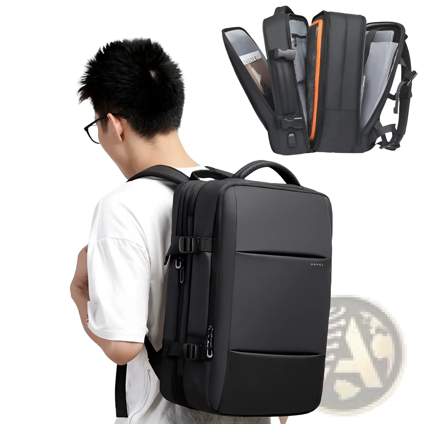 Business Backpack Waterproof Large Capacity Laptop Bag