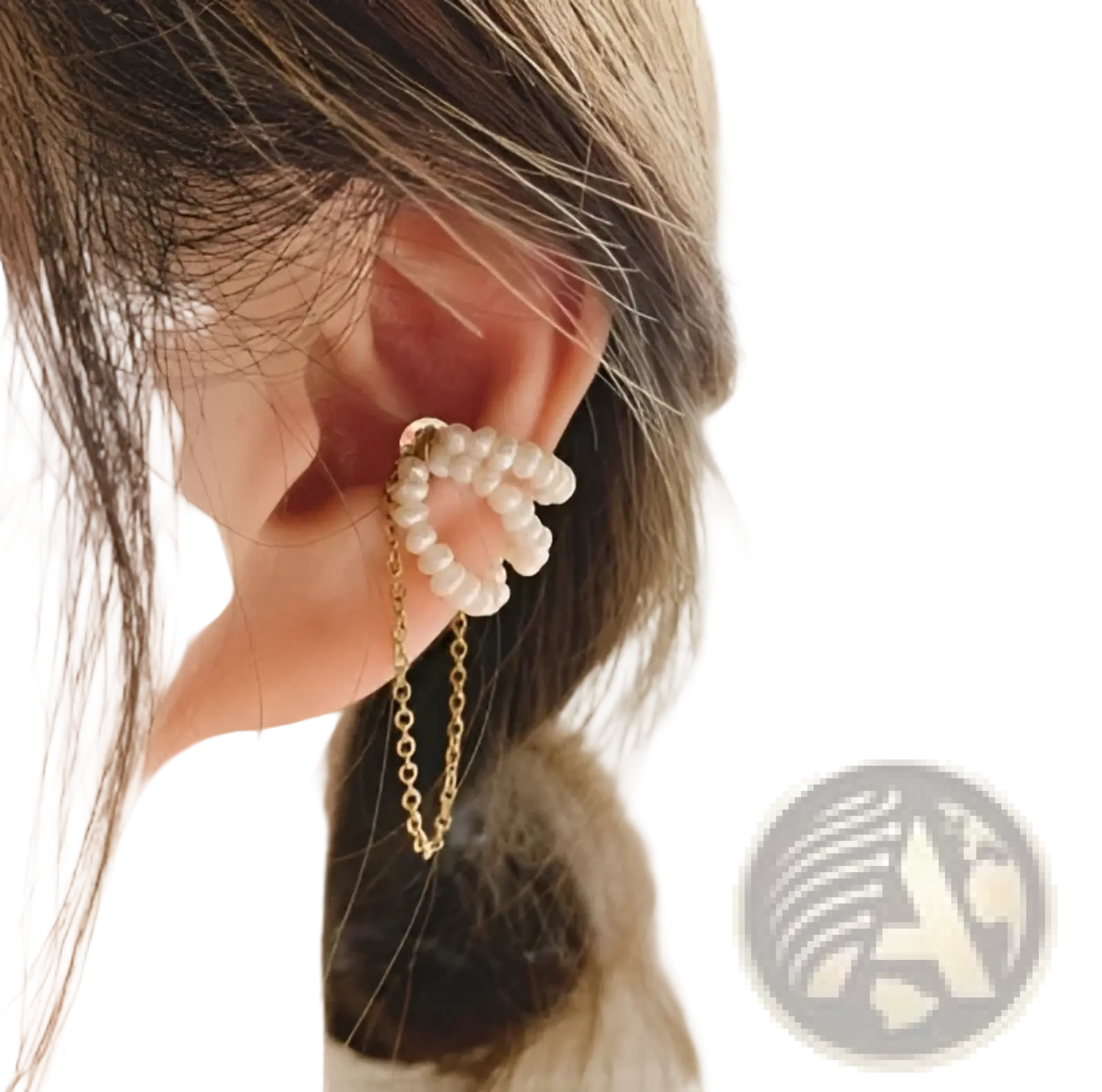 Butterfly and Diamond Alloy Earring and Ear Cuff Set