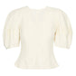 Apiece Apart - Lino Crewneck Puff Sleeve Top