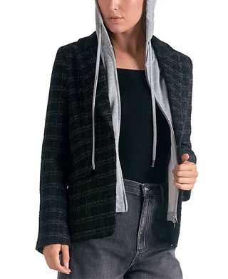 Elan - Harper Layered Blazer Hoodie