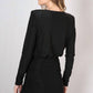 124 Voltaire - Longsleeve Classy Mini Dress