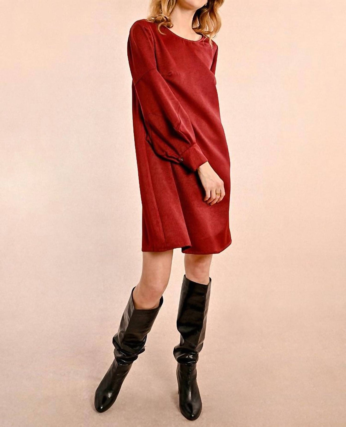 Molly Bracken - Fancy Sleeve Satin Dress