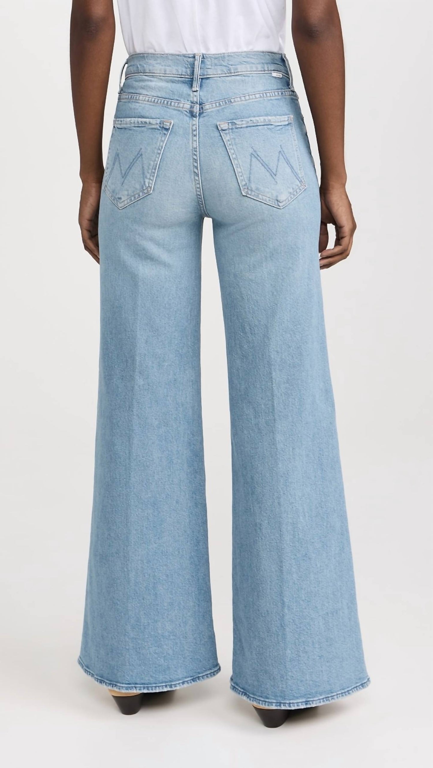 Mother - Highr Rise Twister Skimp Wide Leg Jeans